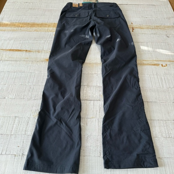 PrAna Halle Pant II NWT size 4 Tall Inseam Coal Grey Straight Leg - Picture 15 of 15